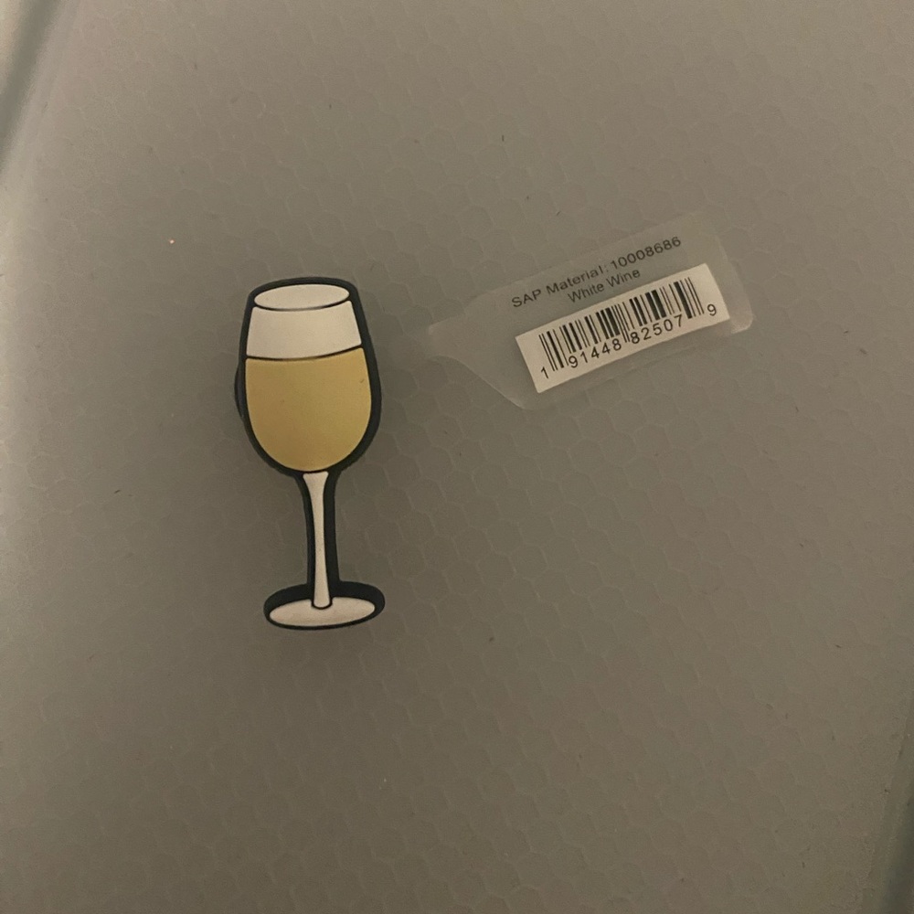 Croc Jibbitz White Wine-Brand new